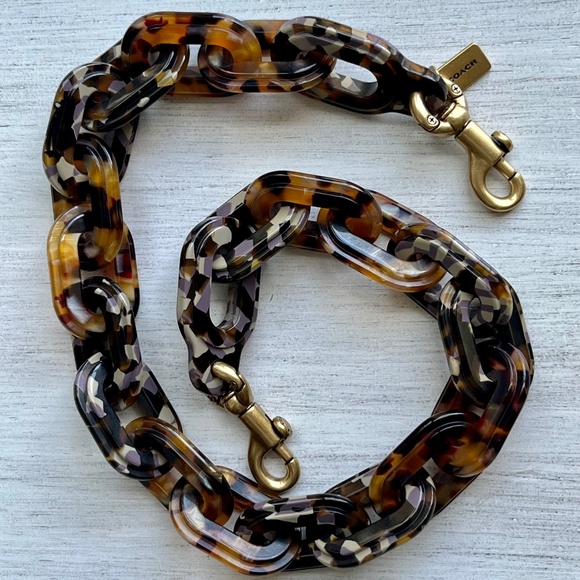 Coach Coachtopia Resin Chain Strap in Brown Multi - Picture 1 of 2